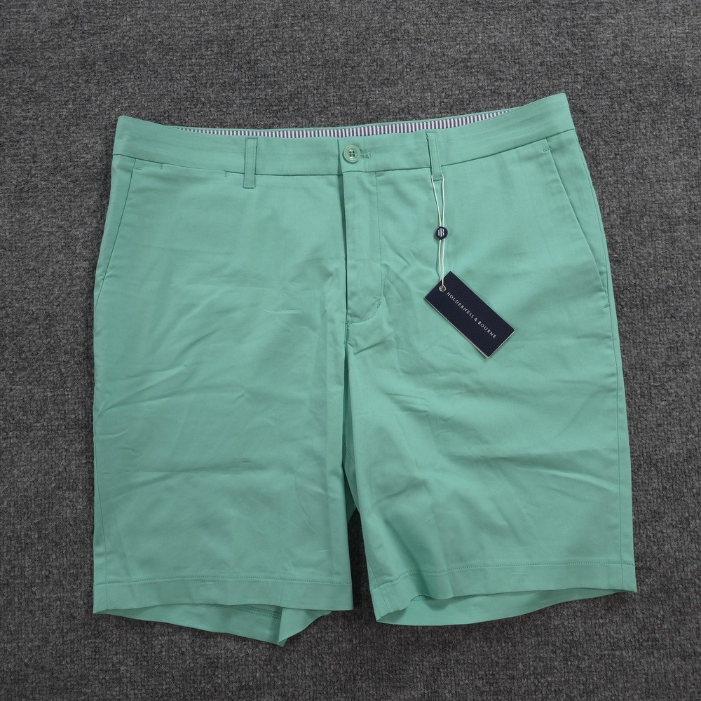 Holderness & Bourne Shorts Mens 35 Green The Carter Chino 9in Stretch Golf NEW